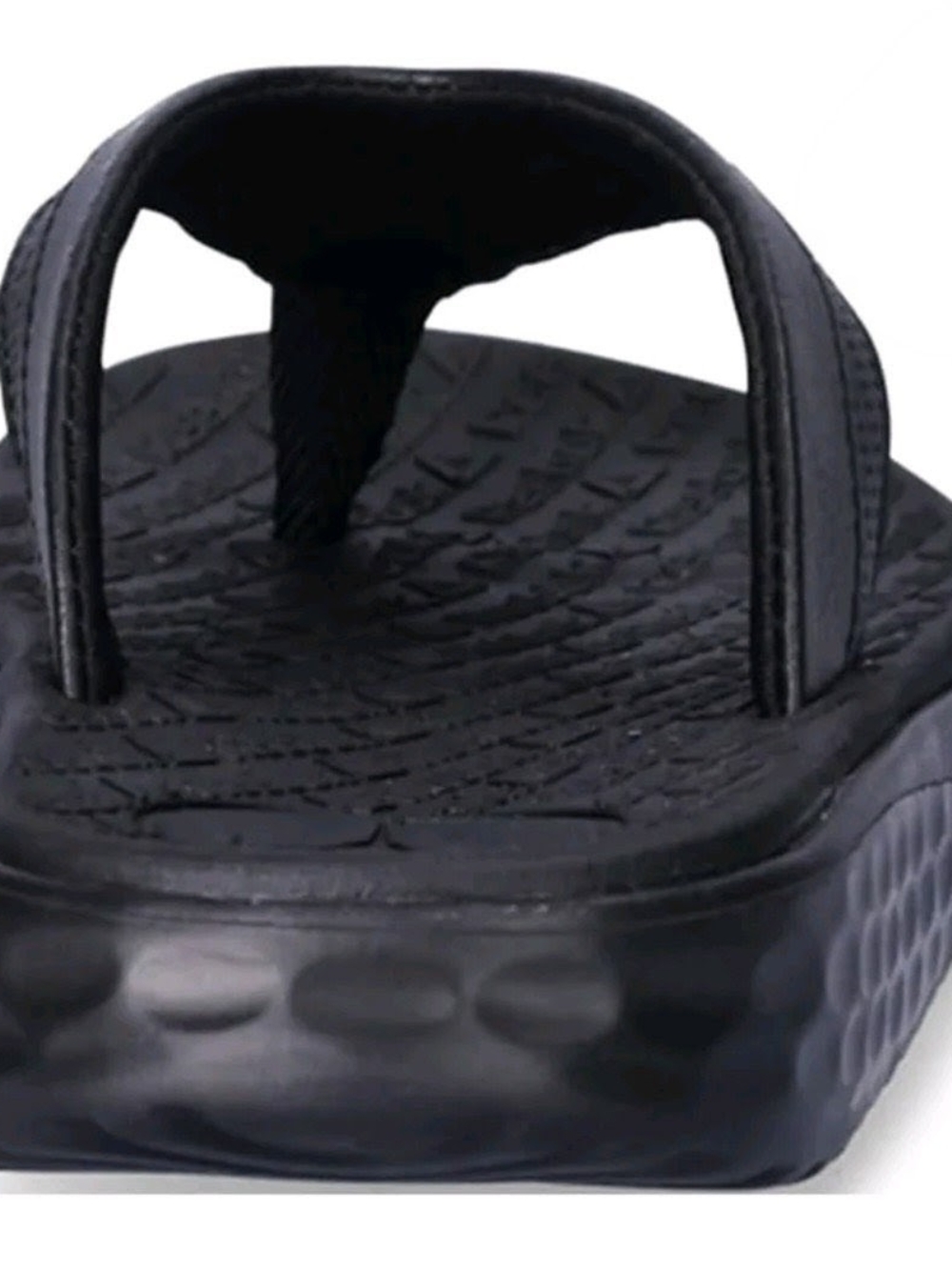 Reebok Black Flip Flop Sandals with Blue Logo - Picture 5 of 8
